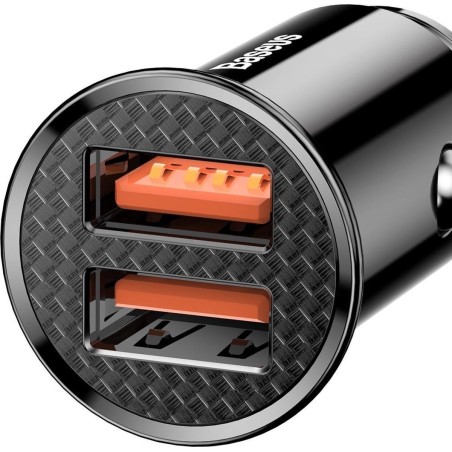 Baseus Bilstrømsadapter 30Watt 1xUSB-A 2.0 1xUSB-C